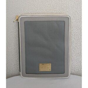 Michael Kors Ipad Tablet Zip Around Saffiano Case Holder Colorblock Gray/Grey